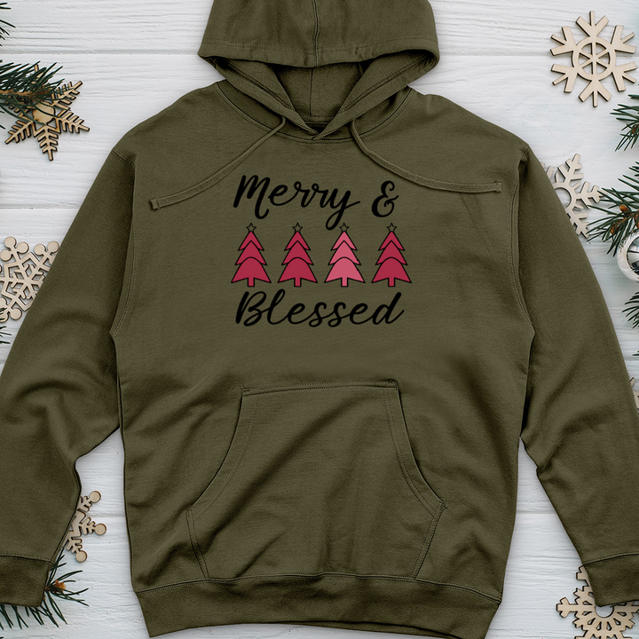 Merry and Blessed Midweight Hooded Sweatshirt