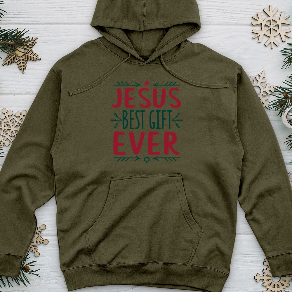 Jesus Best Gift Ever 02 Midweight Hooded Sweatshirt