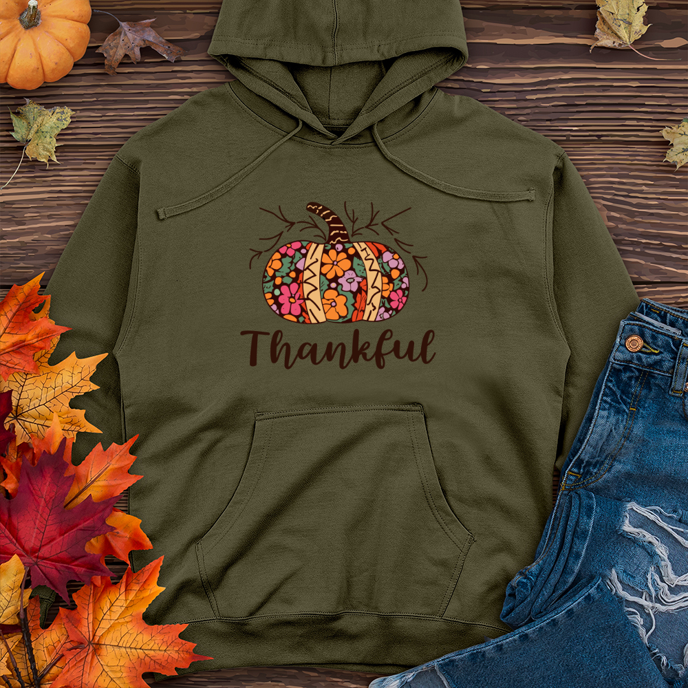 Thankful 02 Midweight Hooded Sweatshirt