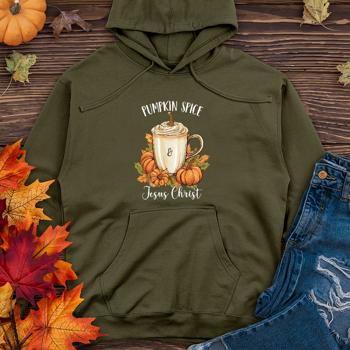 Autumn Latte Pumpkin Midweight Hoodie