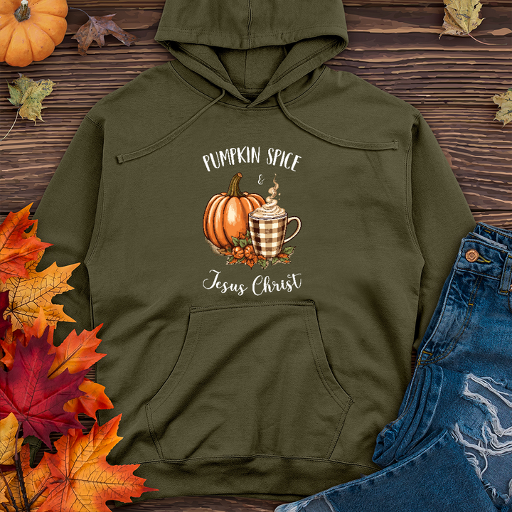 Pumpkin Spice & Jesus Midweight Hoodie