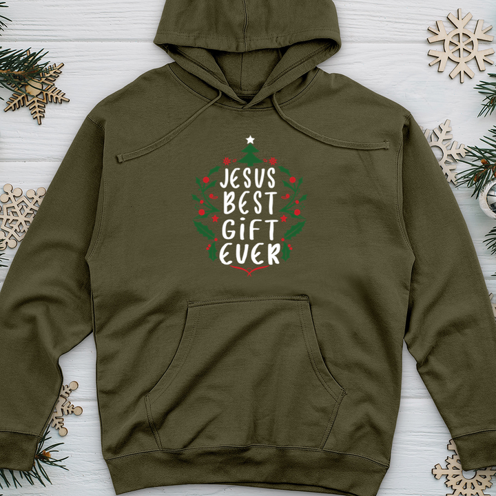 Jesus Best Gift Ever Midweight Hooded Sweatshirt