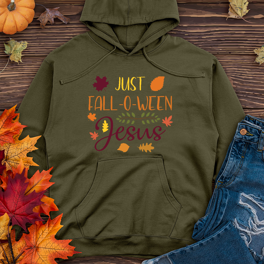 Fall o ween Jesus Midweight Hoodie