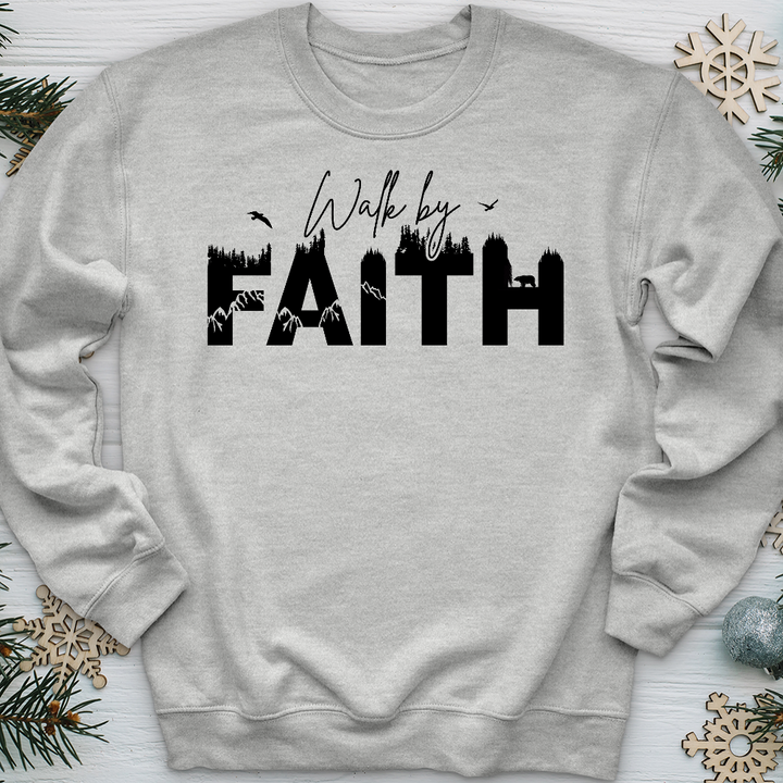 Walk by Faith Wilderness 01  Crewneck