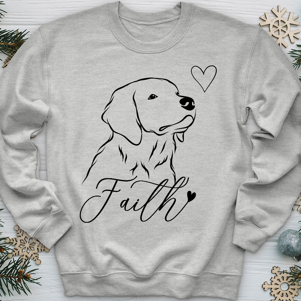 Faith Dog Sketch Crewneck