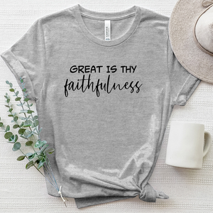 Great Is Thy Faithfulness Tee Heathered Tee