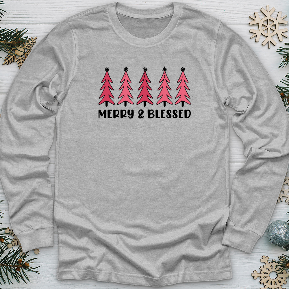 Merry and Blessed Long Sleeve Tee
