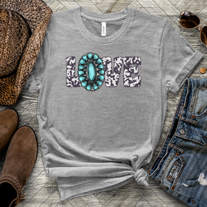 Love Cowgirl Heathered Tee