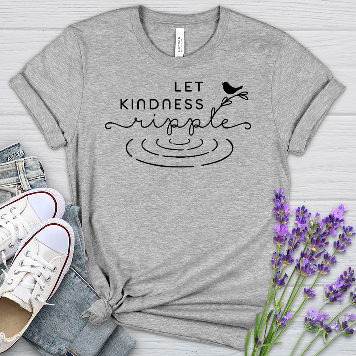 Let Kindness Ripple Heathered Tee