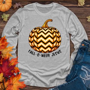 Fall-o-ween Jesus Pumpkin Long Sleeve Tee