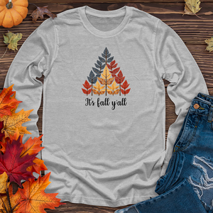 Vintage Bonfire Leaf Trio Long Sleeve Tee