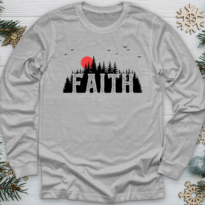 Faith Evergreens Long Sleeve Tee