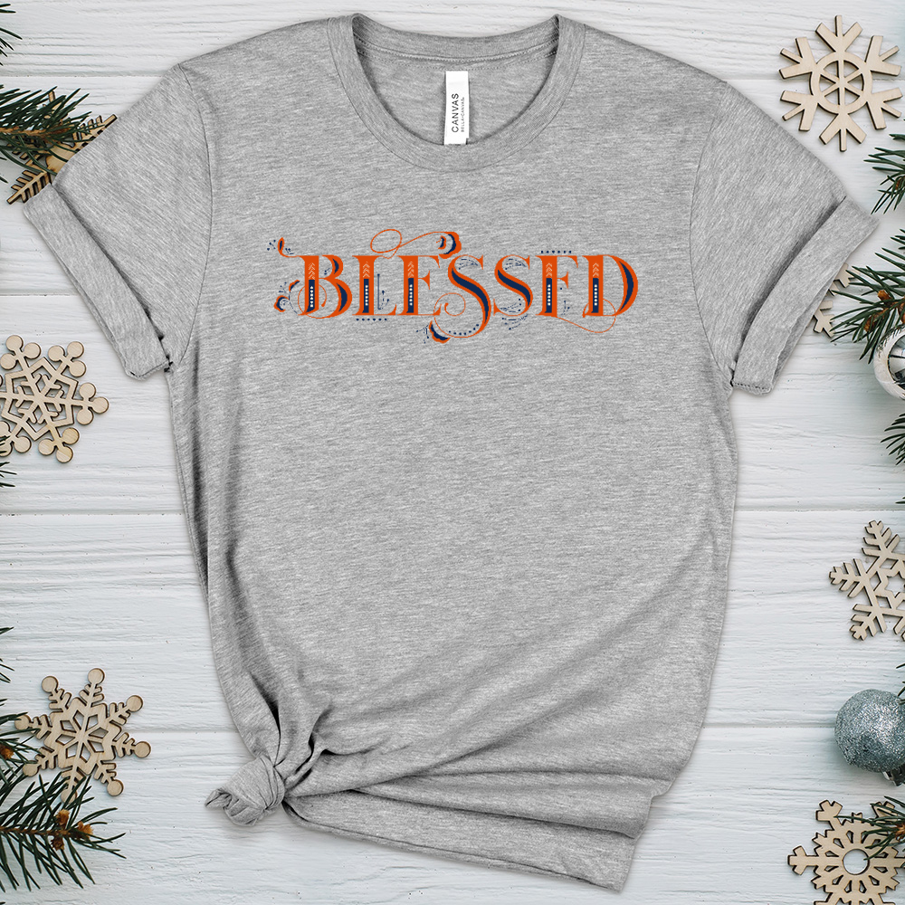 Blessed Lettering Heathered Tee