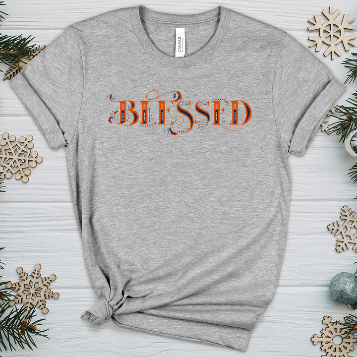 Blessed Lettering Heathered Tee