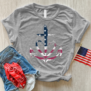 American Faith Hope Love Heathered Tee