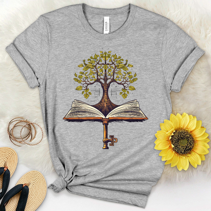 Key To Wisdom & Faith Heathered Tee