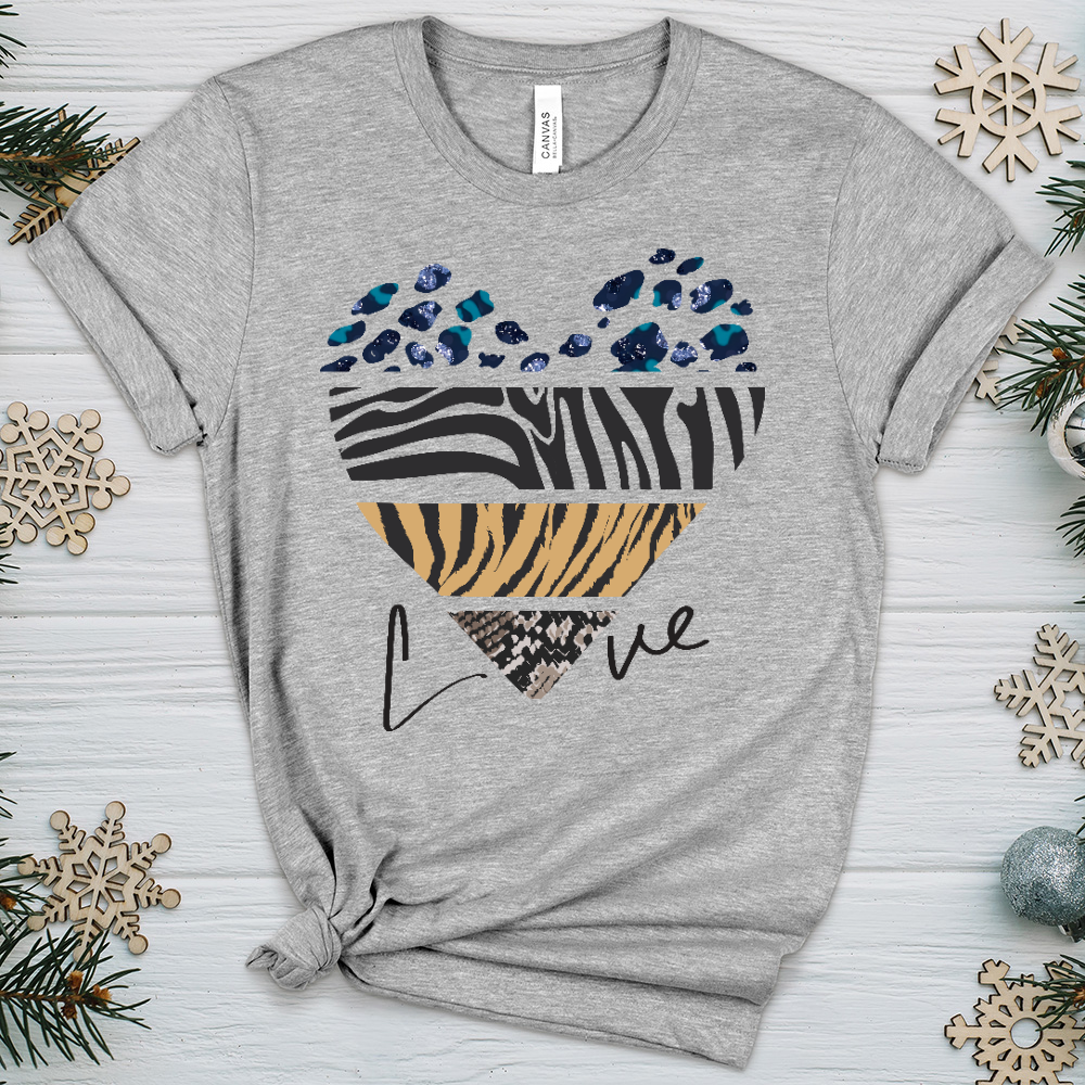 Love Is Wild 8 Heathered Tee