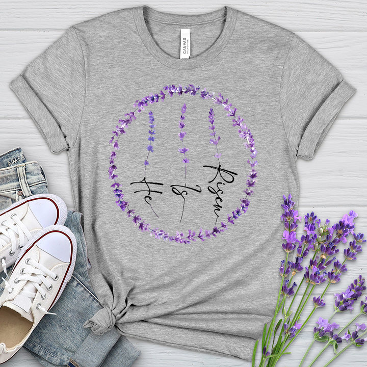 He Is Risen Heathered Tee