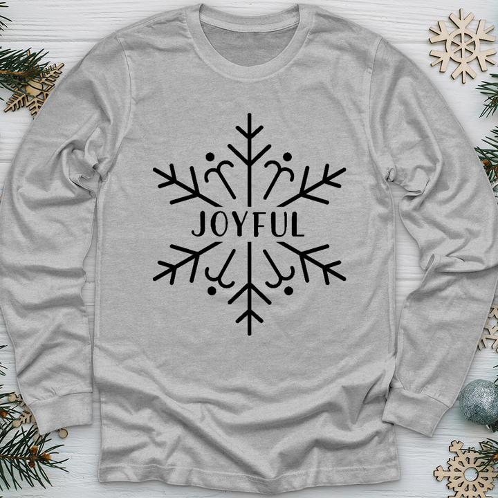 Joyful Snowflake Long Sleeve Tee