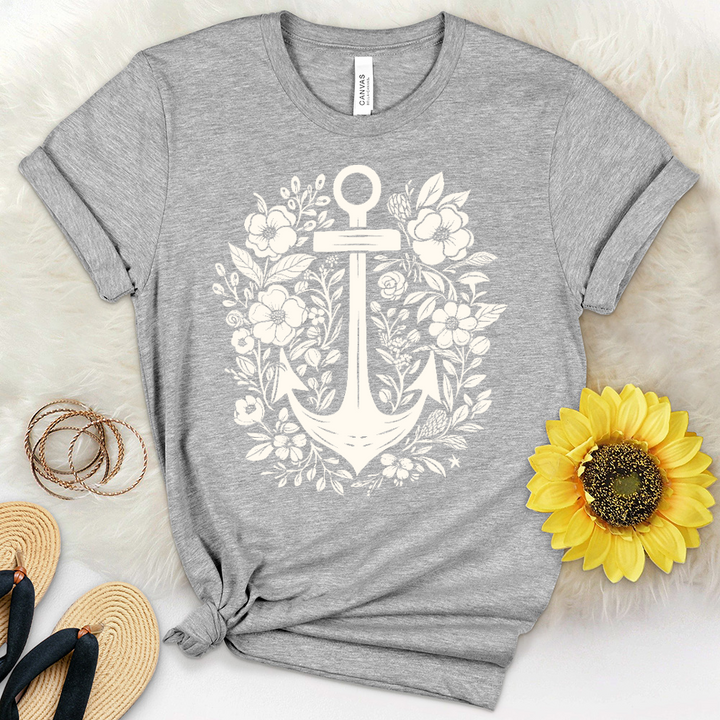 Anchor Flower Heathered Tee