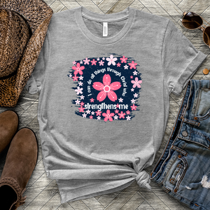 All things Flower Heathered Tee