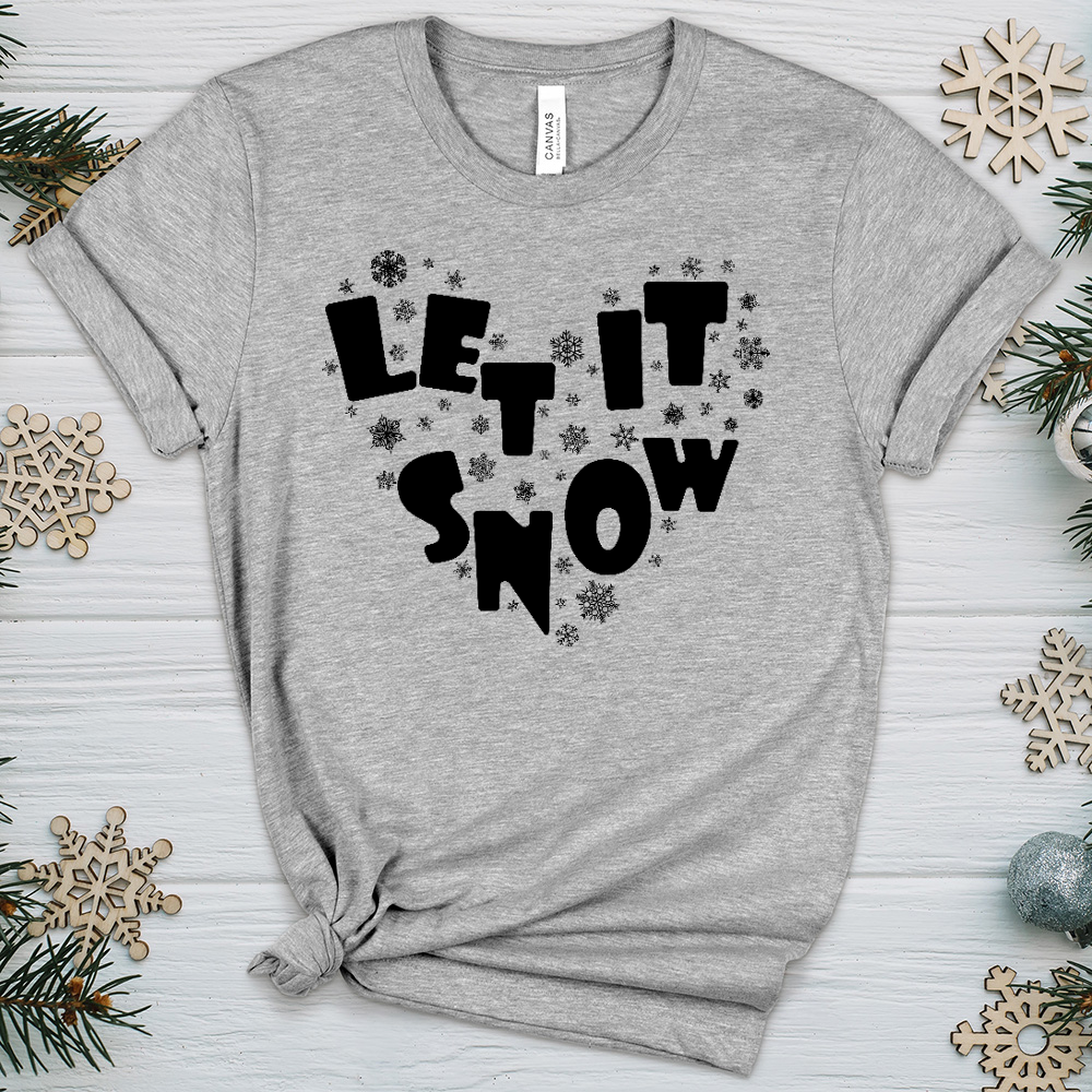 Let It Snow Heathered Tee