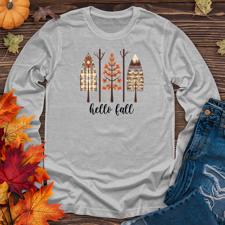 Retro Autumn Icon Trio Long Sleeve Tee