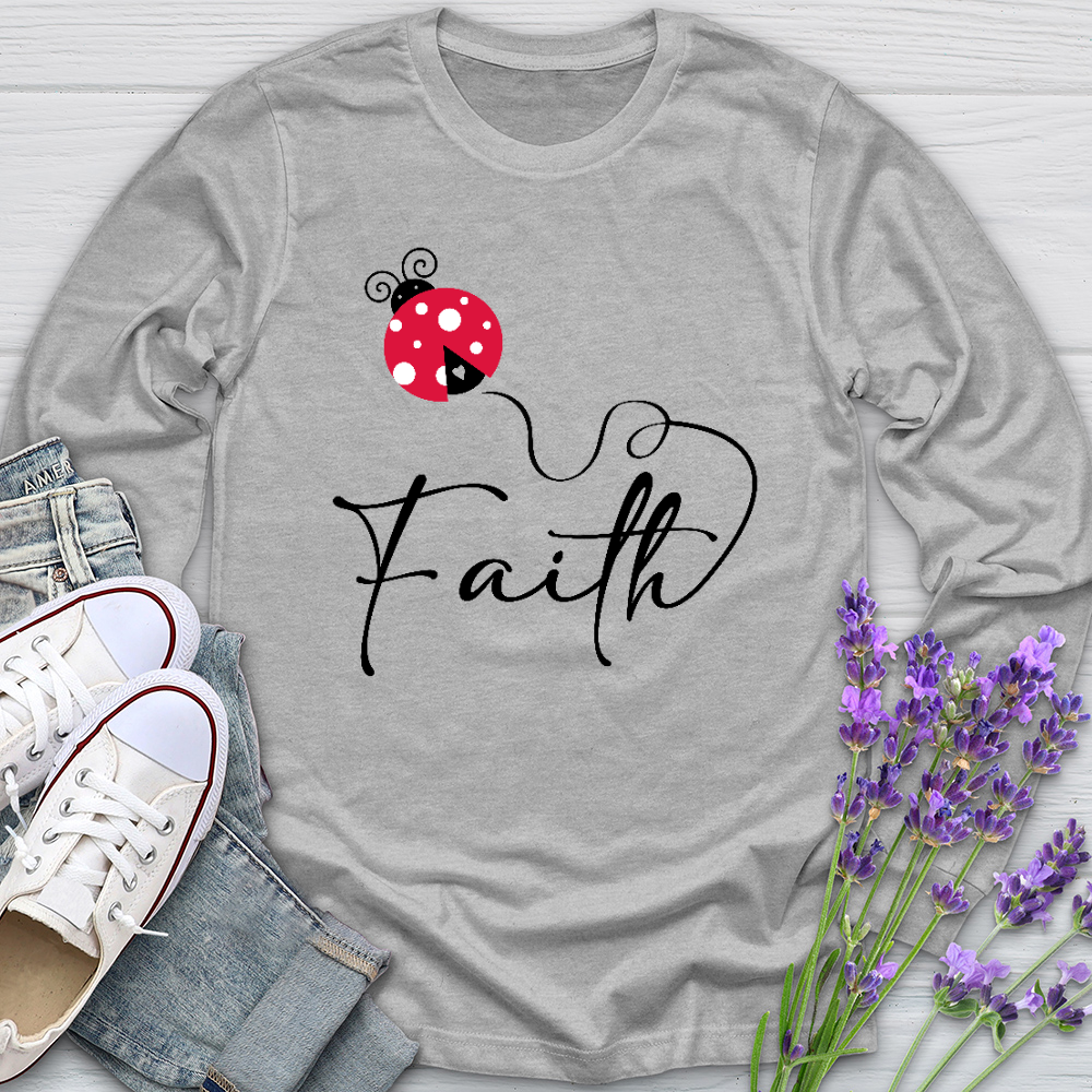 Faith Ladybug Long Sleeve Tee