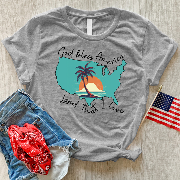 Land That I Love Sunset Heathered Tee