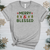 Merry & Blessed Plaid Green Heathered Tee