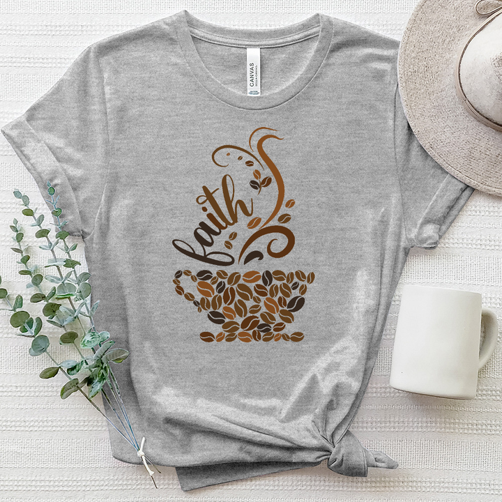 Coffee and Faith Heathered Tee