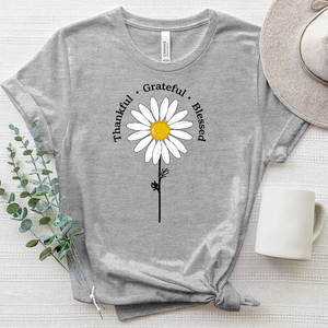 Thankful Daisy Heathered Tee