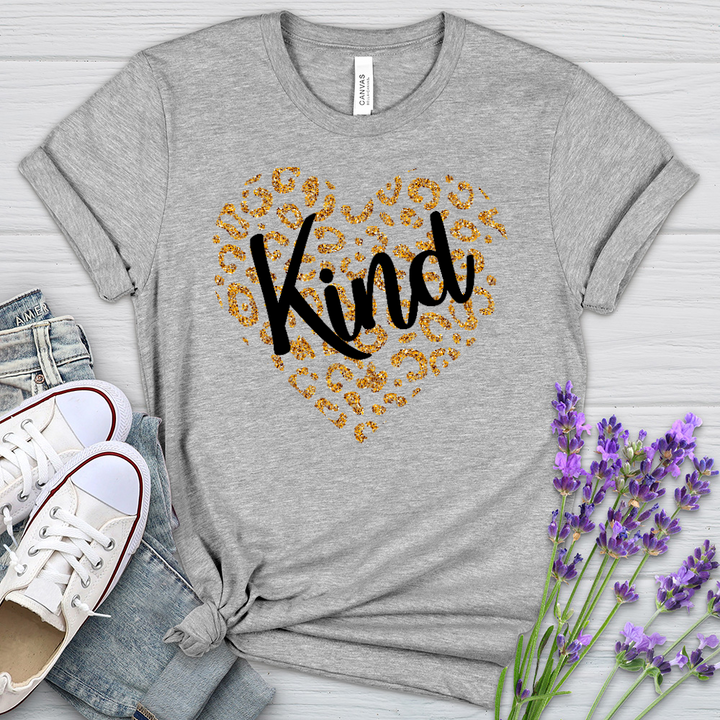 Kind Gold Heart Heathered Tee