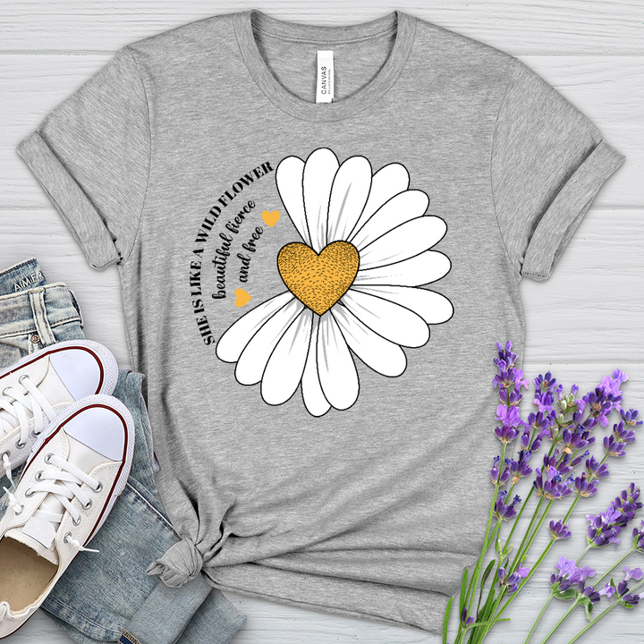 Wildflower Daisy Heathered Tee