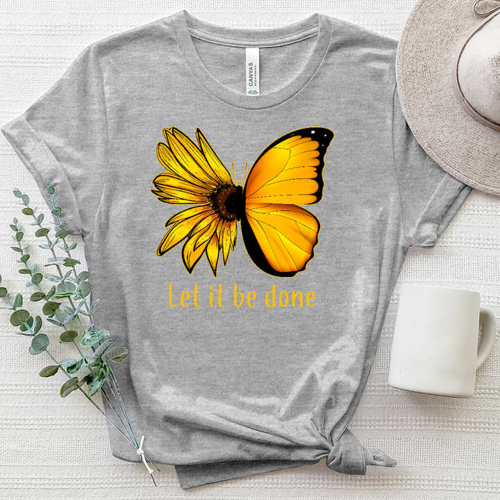 Let it be Done Butterflower Heathered Tee