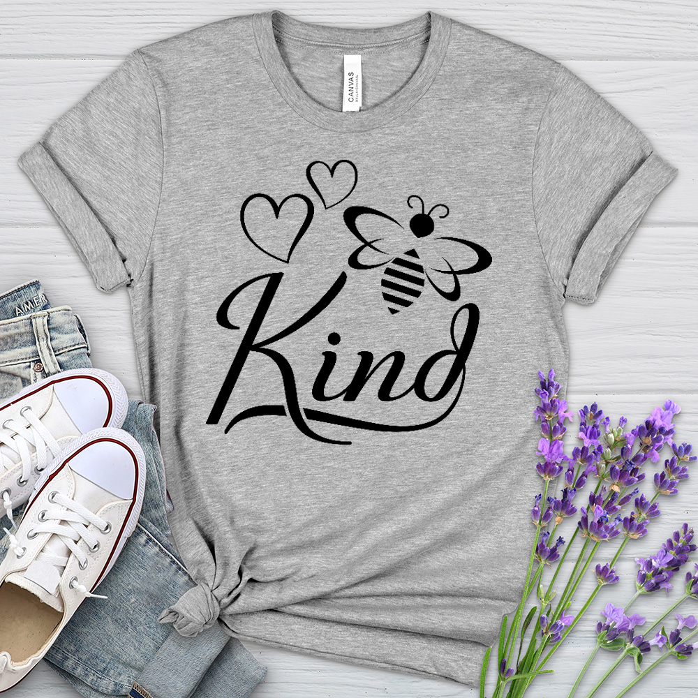 Bee Kind Honey Bee Heathered Tee