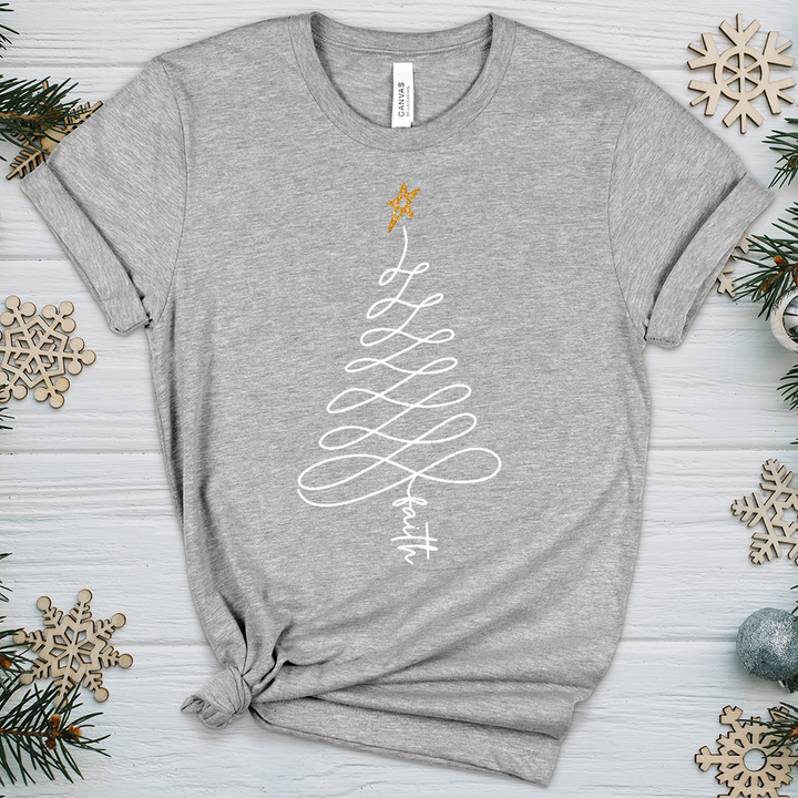 Infinity Faith Tree Heathered Tee