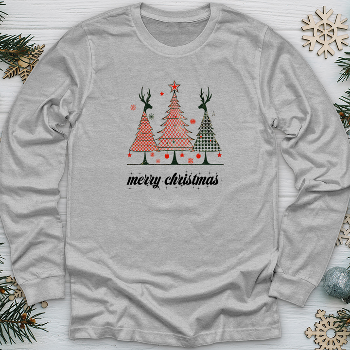 Merry Christmas Christmas Reindeer Long Sleeve Tee