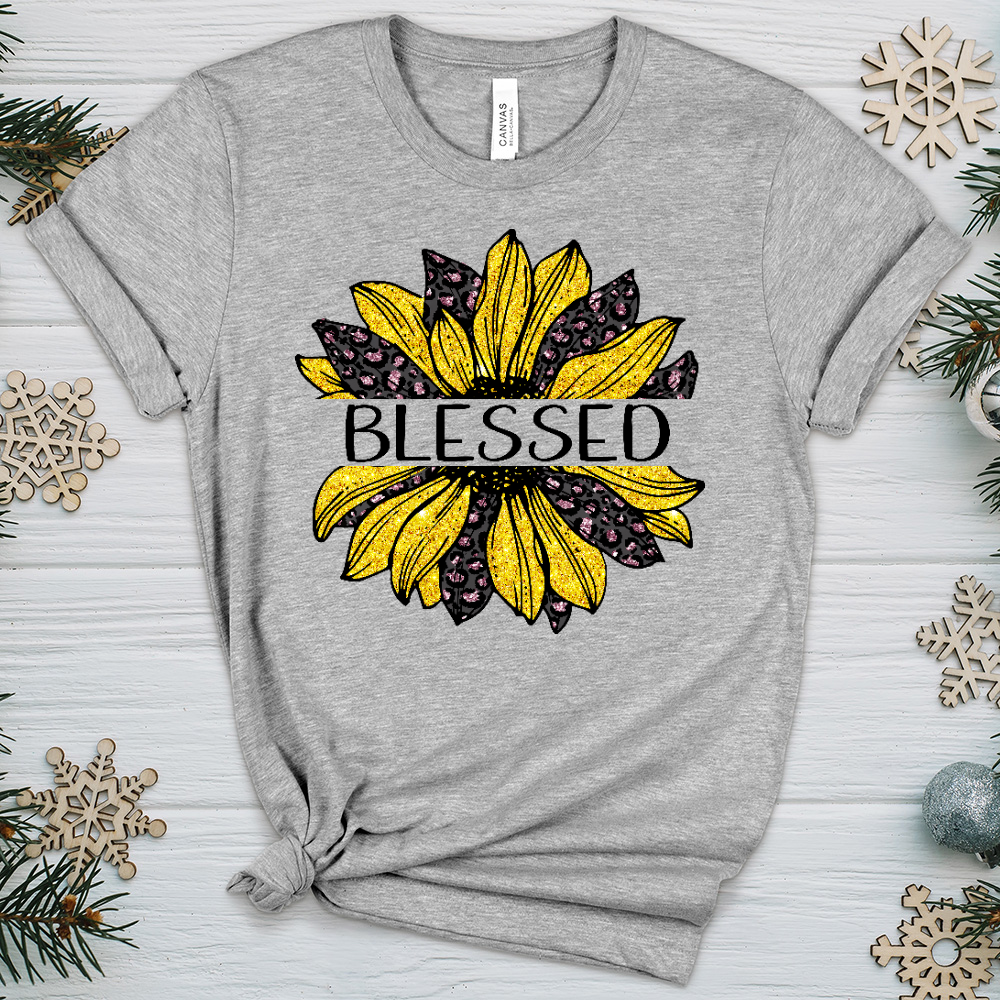 Blessed Sunflower V3 Heathered Tee