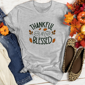 Thankful and blessed Heathered Tee