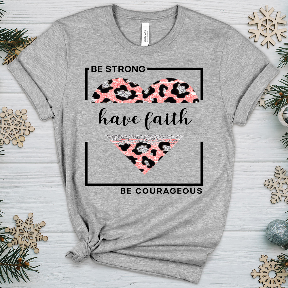 Be Strong Have Faith V5 Heathered Tee