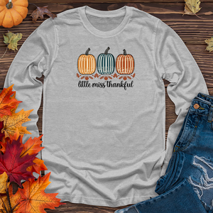 Vintage Pumpkin Stripe Trio Long Sleeve Tee