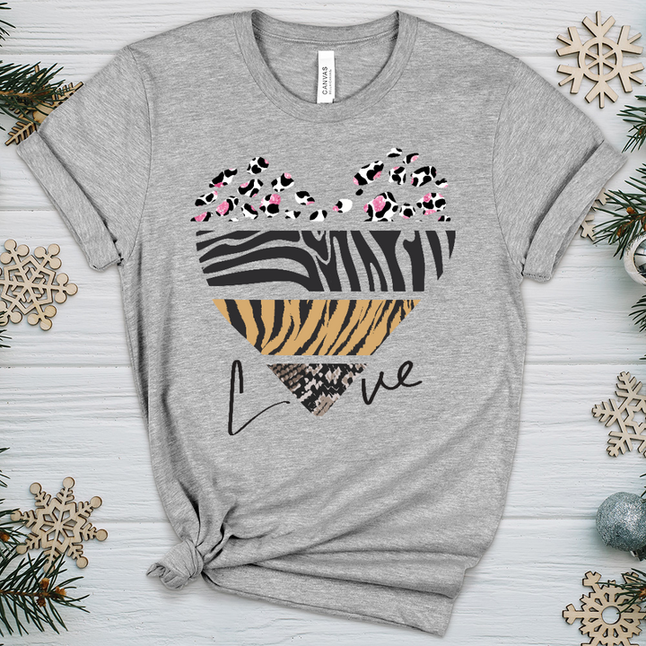 Love Is Wild 7 Heathered Tee