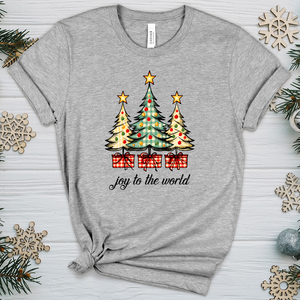 Joy To The World Christmas Presents Heathered Tee