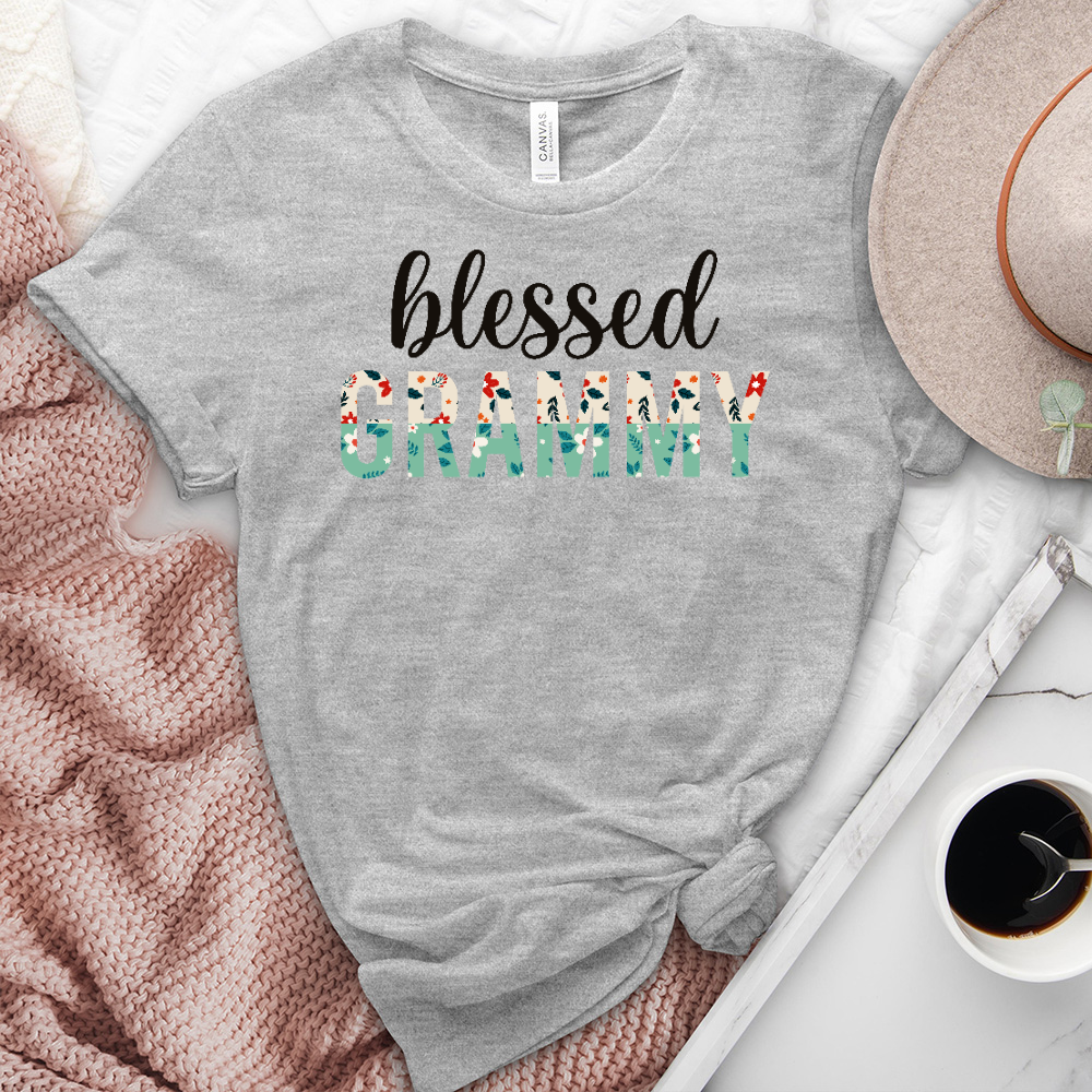 Blessed Grammy Heathered Tee