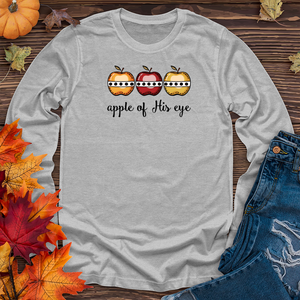 Retro Apple Cider Argyle Trio Long Sleeve Tee