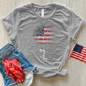 Faith Firework Art Heathered Tee