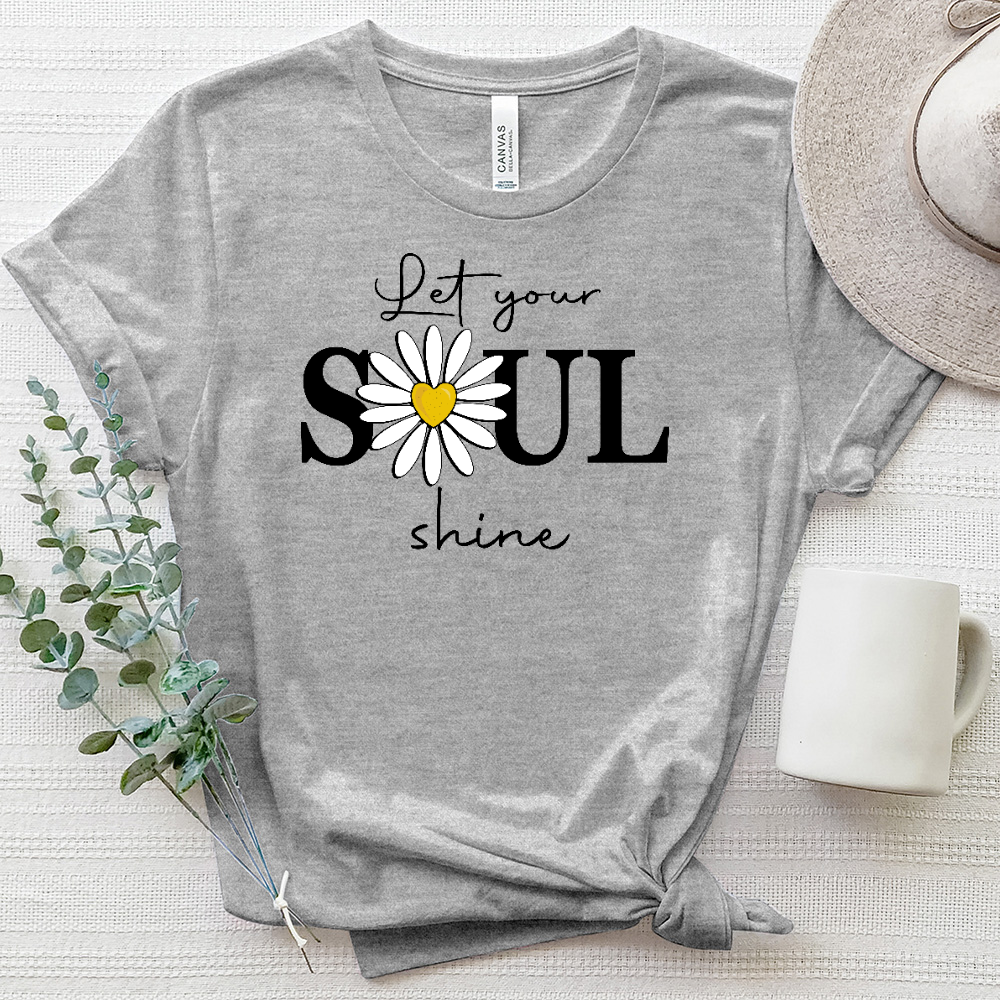 Let Your Soul Shine Heathered Tee