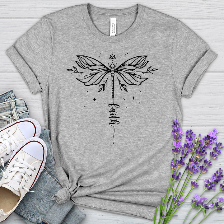 Simple Faith Dragonfly Heathered Tee