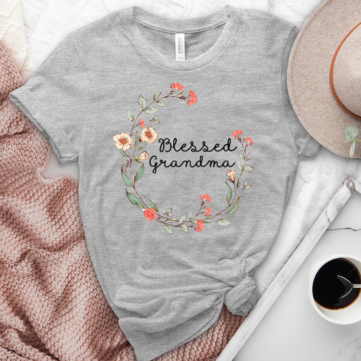 Blessed Grandma Spring Heathered Tee